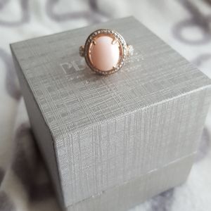 Rose gold over sterling silver ring